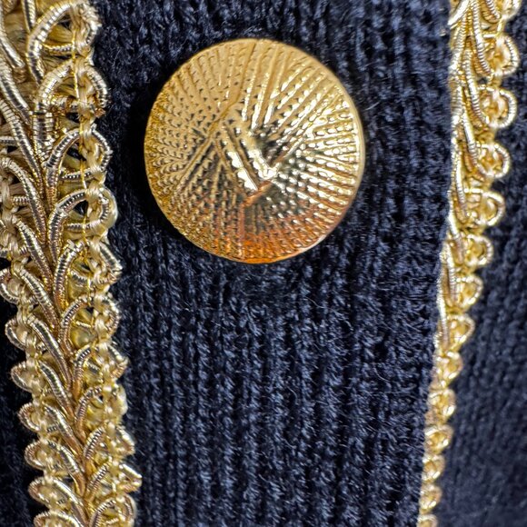 Talbots Ladies Sweater Jacket Size medium Black NWT - Picture 7 of 12